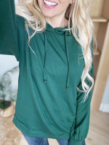 Emerald green hoodie women's 2025