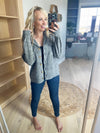 Wanderer Sweater Jacket in Two Tone Gray