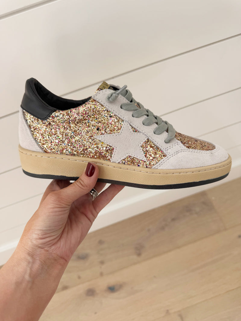 Vintage Havana Kristen Sneakers in Gold Sparkle