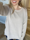Mess Maker Sweater in Taupe
