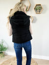 Your Next Girlfriend Hooded Vest in Black