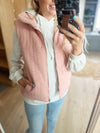 Ready As I'll Ever Be Padded Vest in Rose