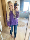 Not Over You Pullover in Violet