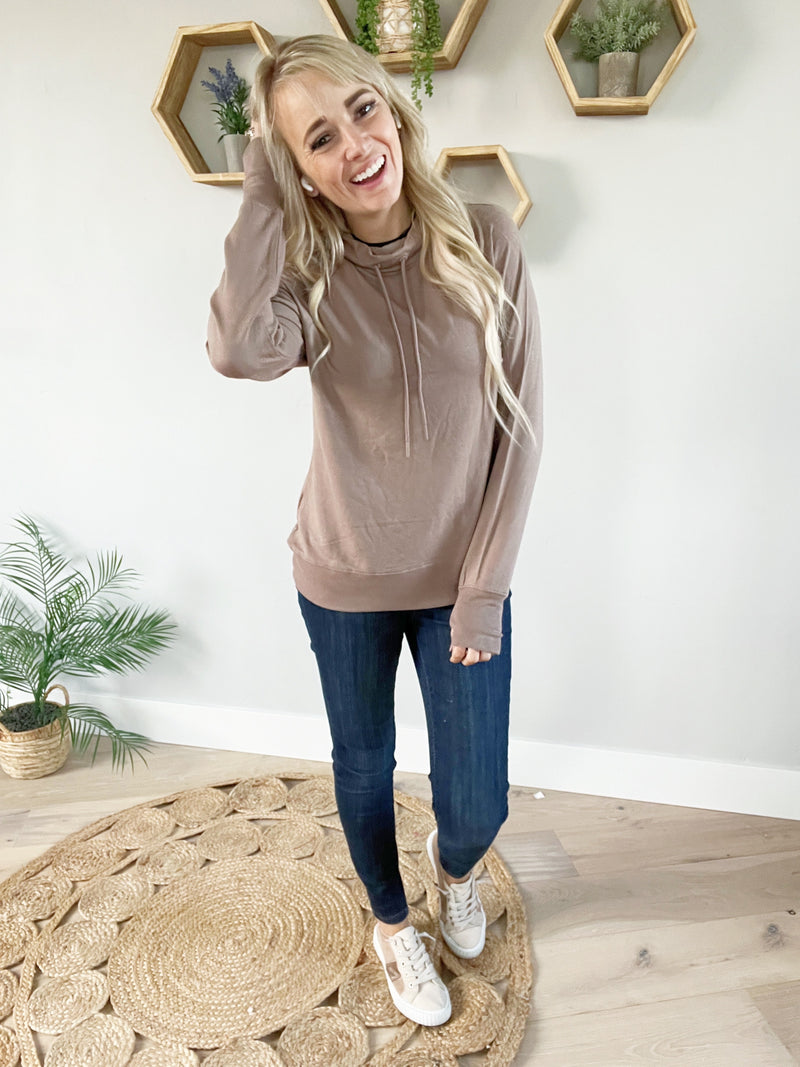 Thread & Supply Elvy Top in Driftwood