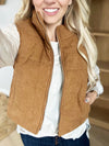 No Invitation Needed Vest in Camel