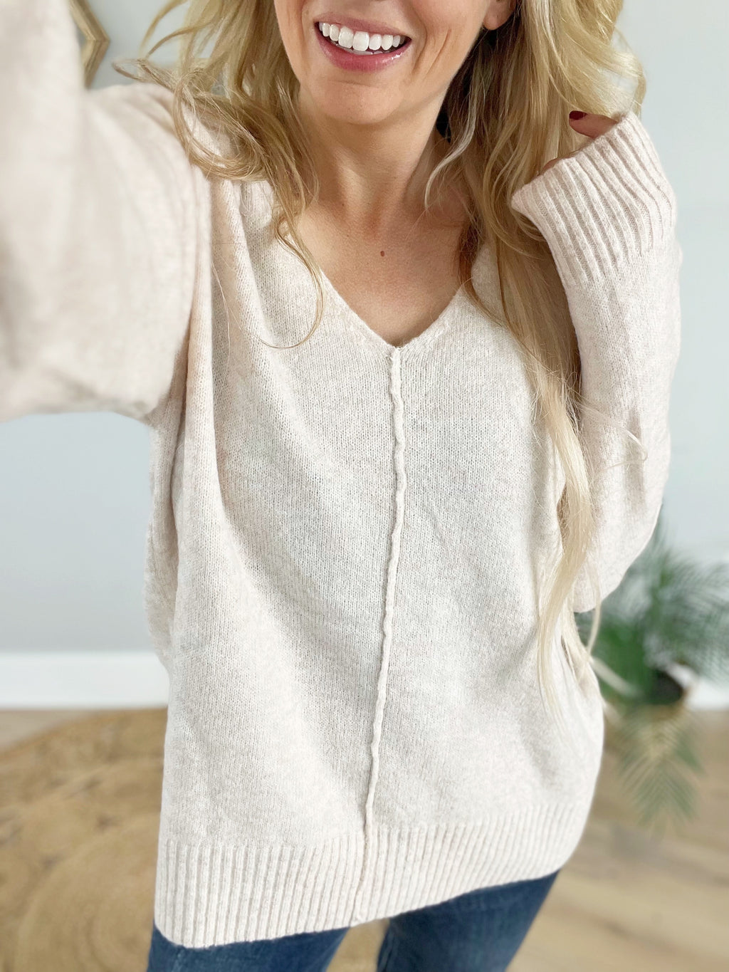 Dead Serious Sweater in Oatmeal