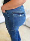 Judy Blue High Rise Straight Cargo Jeans