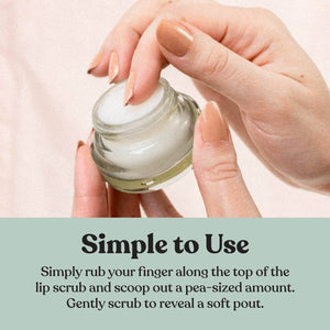 Poppy & Pout Lip Scrub, Pomegranate Peach