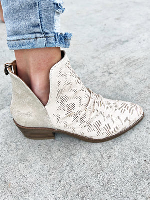 Blowfish Booties in Cloud and Rose Gold