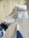 Very G Larger Than Life High Top Star Sneakers in Cream