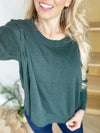 In The End Sweater in Hunter Green