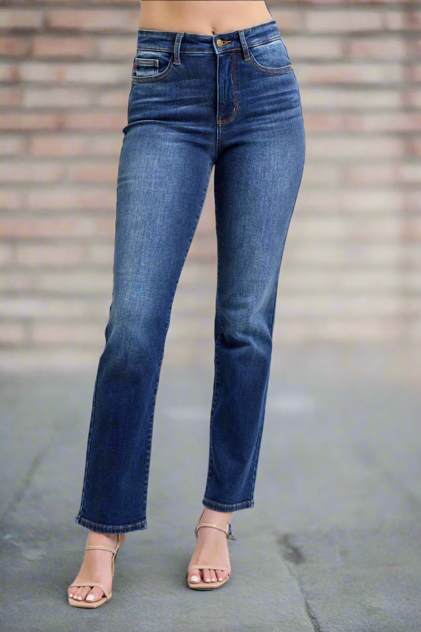 Judy Blue Washed Straight Leg Jeans