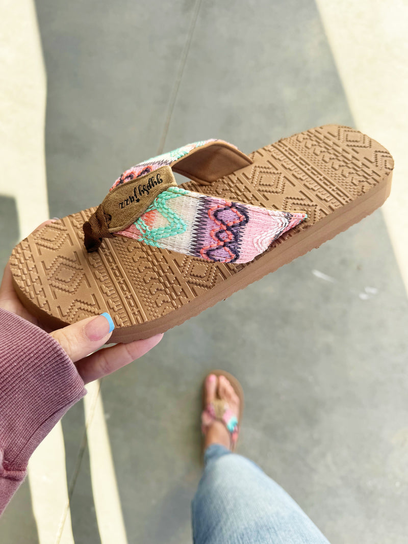 Gypsy Jazz Azteca Sandals in Light Pink