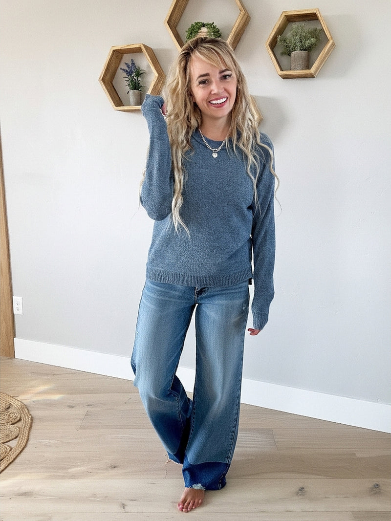 Judy Blue Raw Hem High Rise Straight Jeans