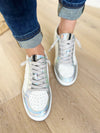 ShuShop Paz Sneakers in Iridescent Silver