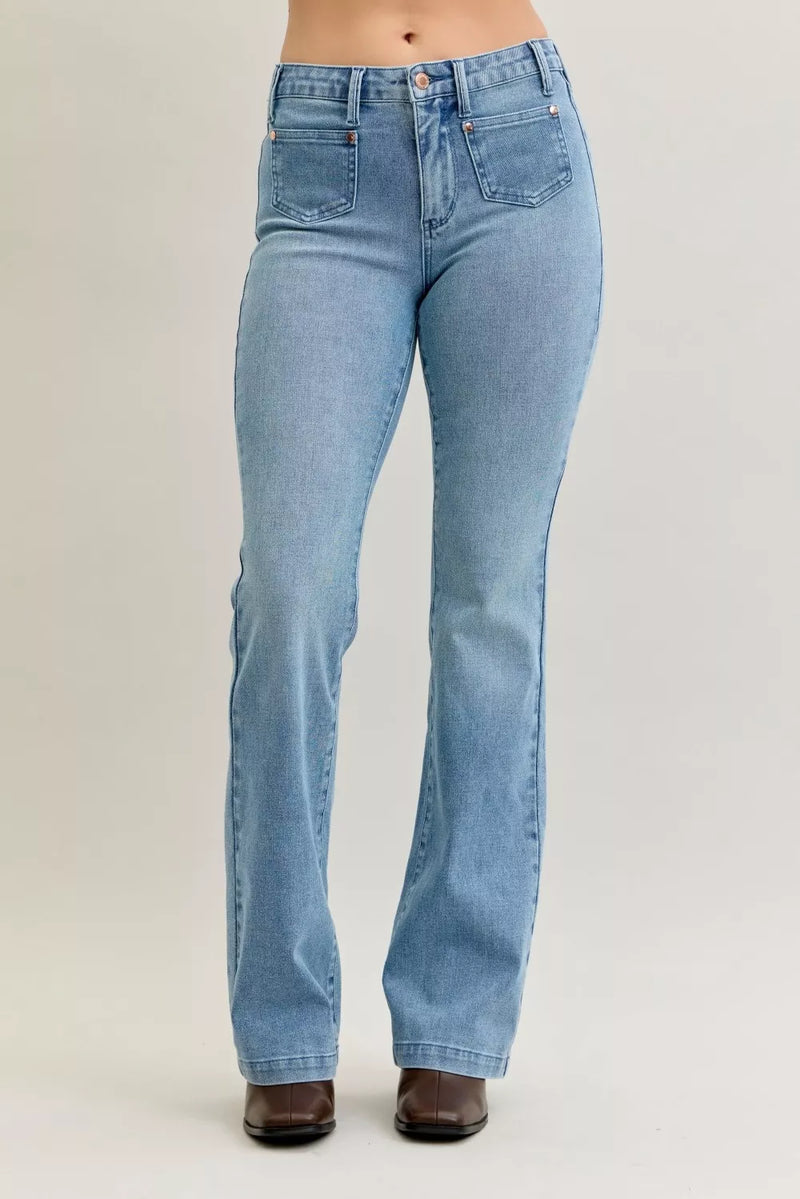 Judy Blue Mid Rise Bootcut Jeans