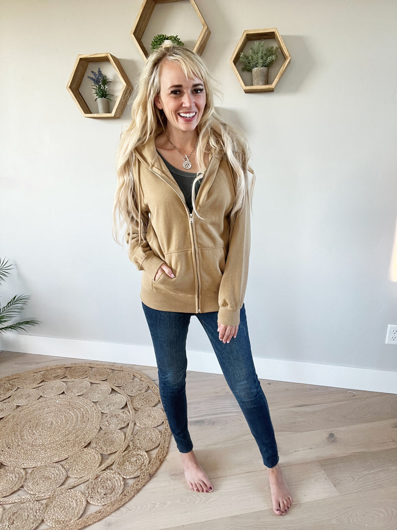 Getting Good Girlfriend Hoodie in Butterscotch