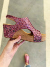 Corky's Mixed Berry Glitter Wedge Sandal (SALE)