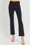 Risen High Rise Wide Waistband Ankle Bootcut Jeans