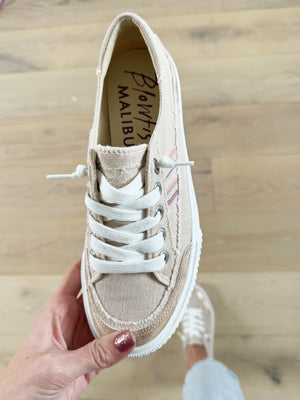 Blowfish My Way Sneakers in Sand Dollar and Rose Gold