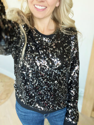 In The Spirit Sequined Pullover