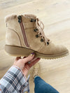 Blowfish Next Level Faux Fur Lined Booties in Almond (SALE)