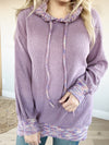 Hometown Pride Long Sleeve Knit Hoodie in Purple (SALE)