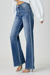 Risen Straight High Rise Jeans
