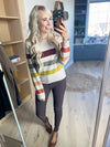The Skye Striped Sweater in Oatmeal