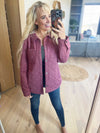 Opportunities Quilted Jacket in Burgundy