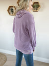 Hometown Pride Long Sleeve Knit Hoodie in Purple (SALE)