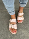 Blowfish Cardinal Sandals in Rose Gold