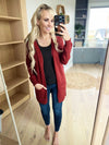 Connections Cardigan in Brick
