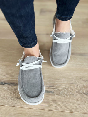 Gypsy Jazz Sherpa Lined Shoes in Gray