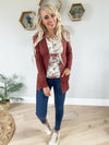 Everyday Cardigan in Cinnamon Bear