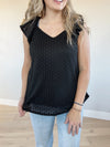 Island Girl Crochet Top in Black