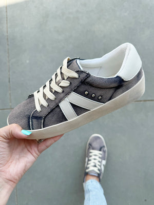 Corky's No Chaser Sneakers in Washed Blue Denim