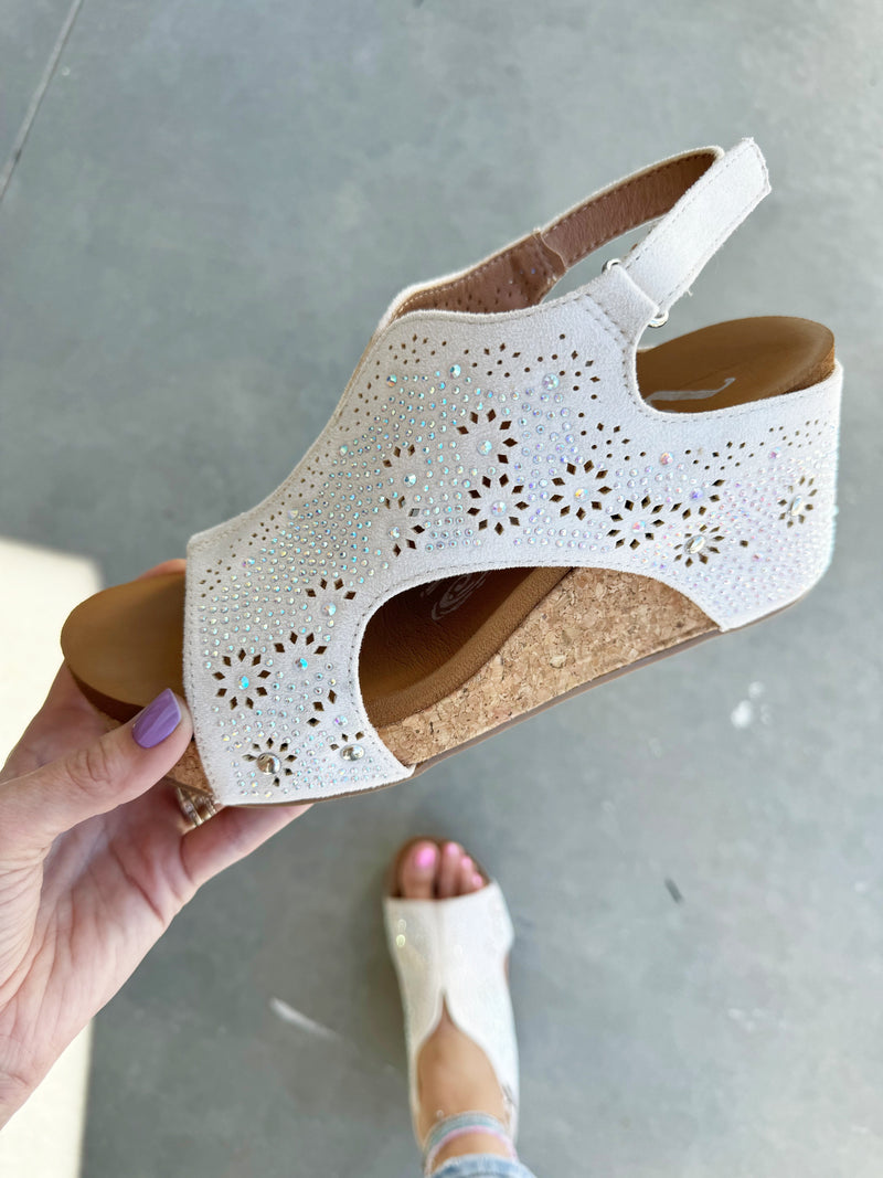 Gypsy Jazz Starry Nights Sandals in Cream