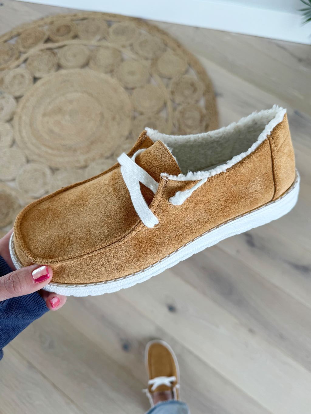 Gypsy Jazz Harley Sherpa Lined Slip-Ons in Tan (SALE)