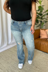 Judy Blue Tummy Control Distressed Flares