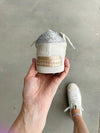 Shushop Ruby Sneakers in Ivory, Beige, and Silver