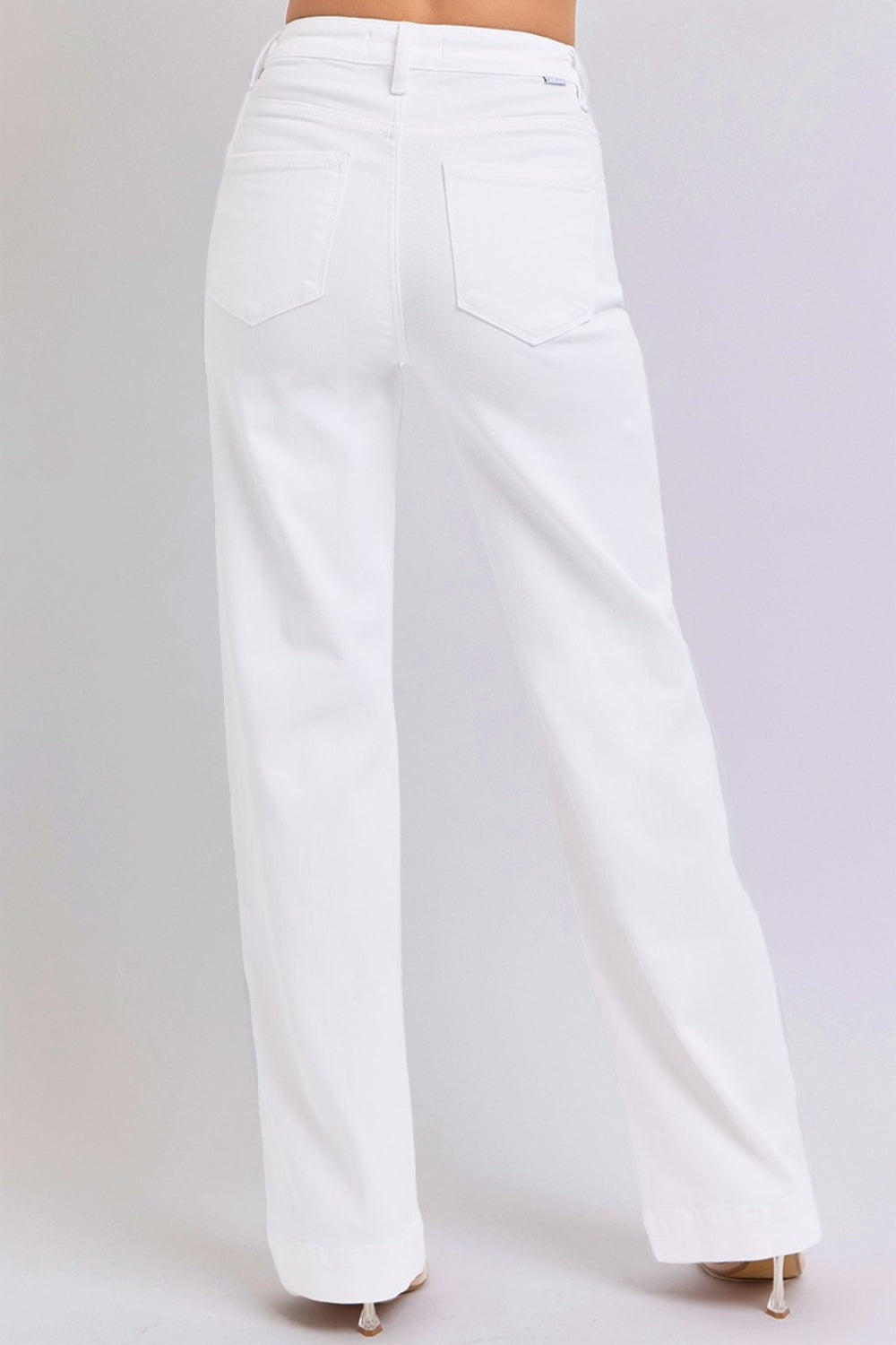 Risen High Waist Straight Jeans