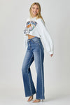 Risen Straight High Rise Jeans