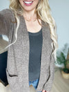 Don't Get Me Down Sweater Cardigan in Mocha