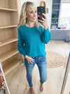 Attention Grabber Sweater in Verdigris