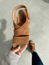 Corky's Guilty Pleasure Faux Suede Sandals in Tobacco
