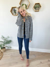 Wanderer Sweater Jacket in Two Tone Gray