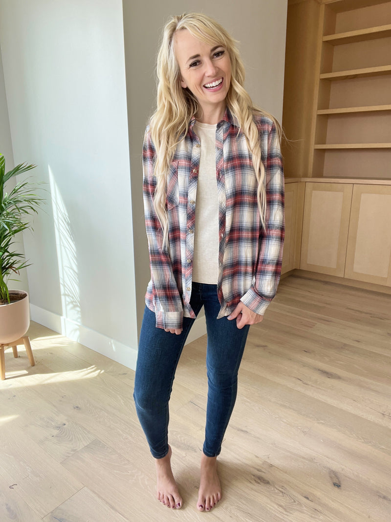 Be Heard Flannel in Denim