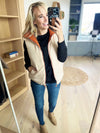 Independent Reversible Padded Vest in Copper and Cream