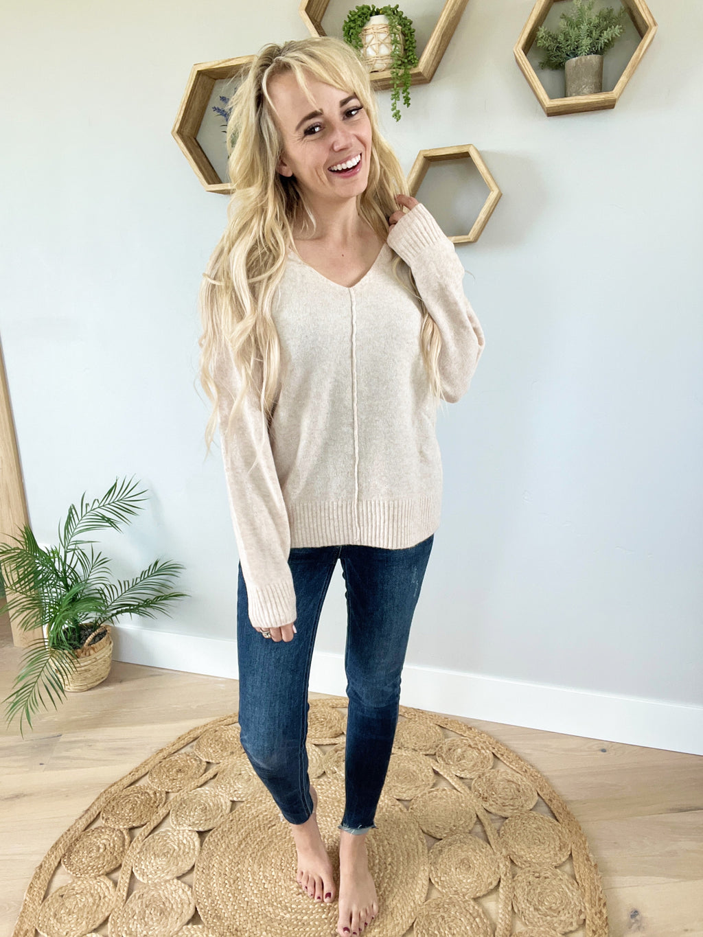 Dead Serious Sweater in Oatmeal